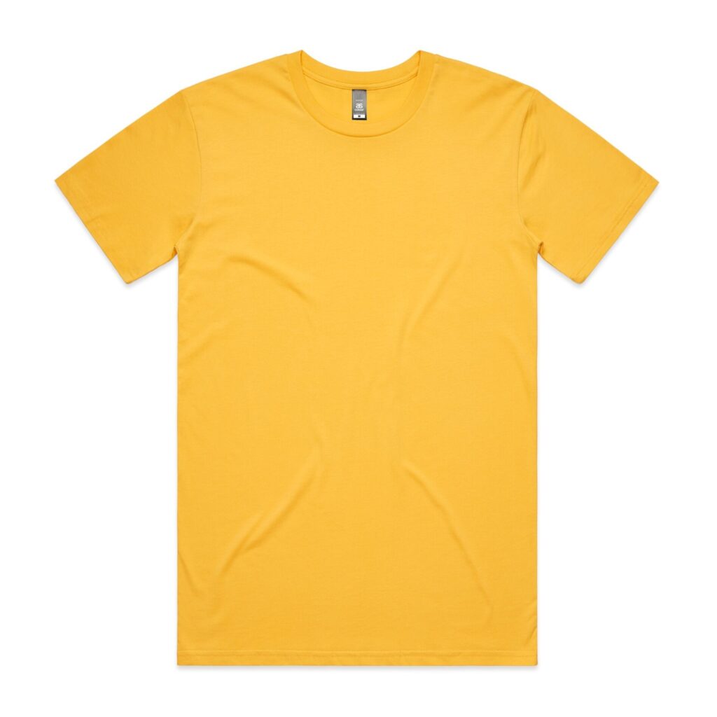 AS Color Staple Tee – Yellow – Tee Shack – T-Shirt Screen Printing